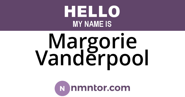 Margorie Vanderpool