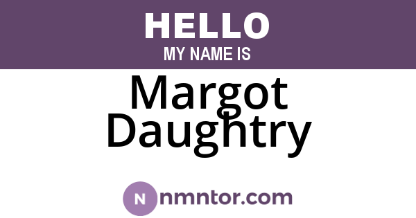 Margot Daughtry