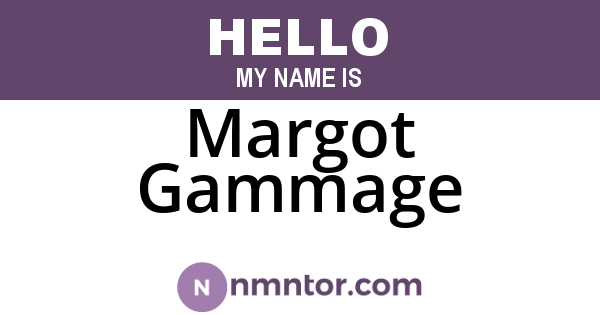 Margot Gammage