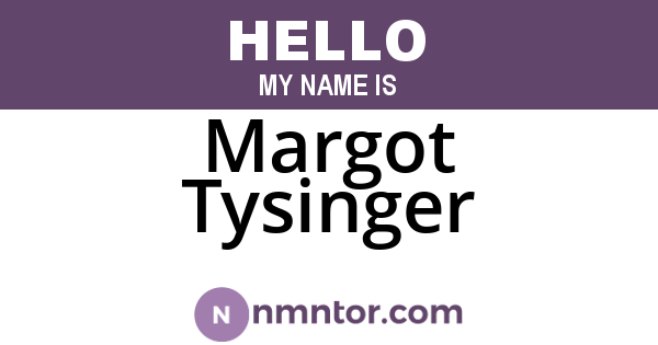 Margot Tysinger