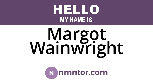 Margot Wainwright