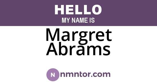Margret Abrams