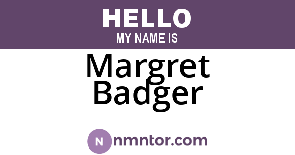 Margret Badger