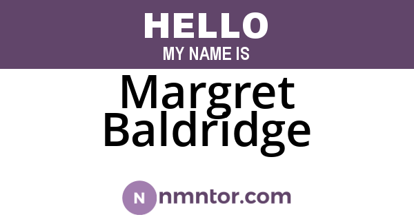 Margret Baldridge