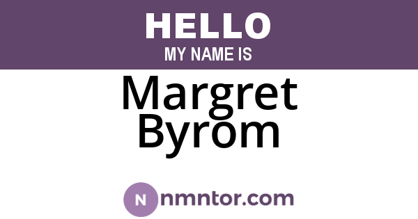 Margret Byrom