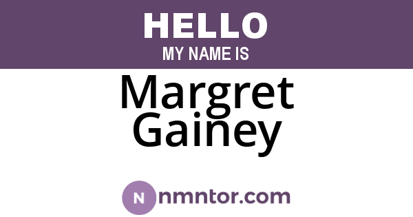 Margret Gainey