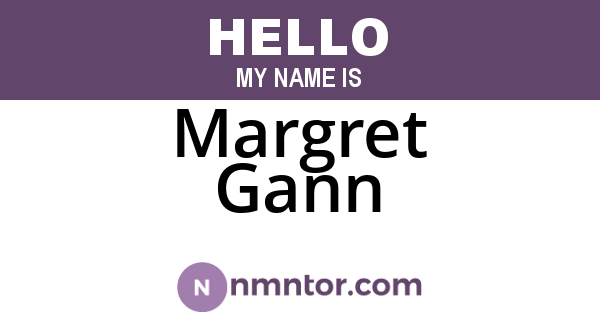 Margret Gann