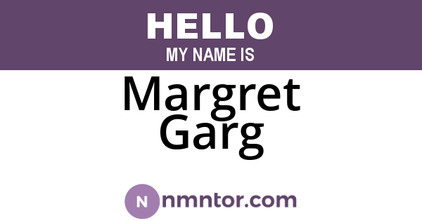 Margret Garg