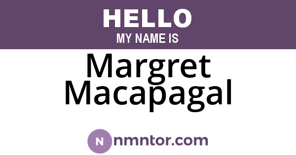 Margret Macapagal