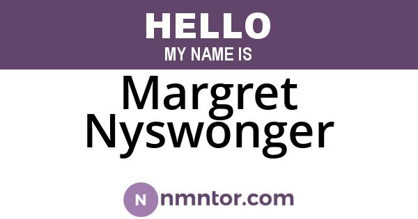 Margret Nyswonger