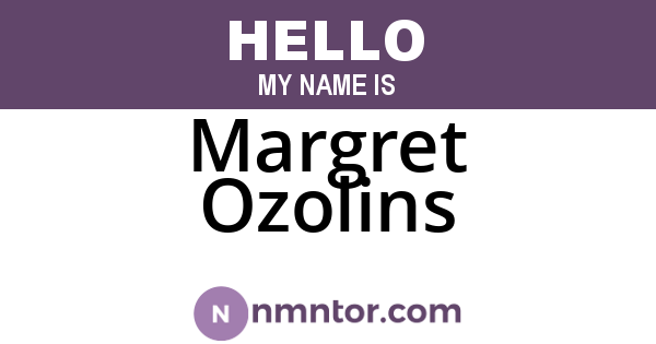 Margret Ozolins