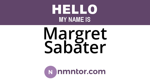 Margret Sabater
