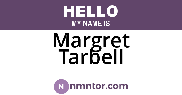 Margret Tarbell