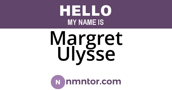 Margret Ulysse