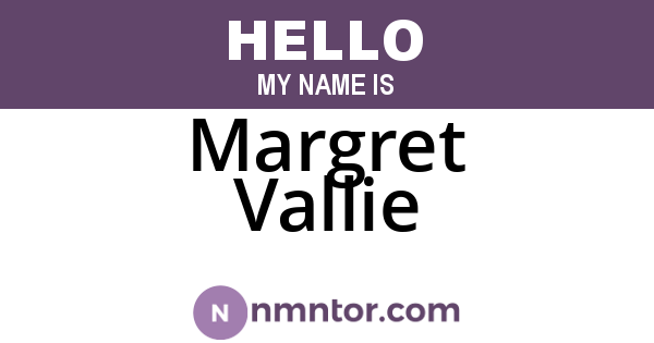 Margret Vallie