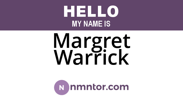 Margret Warrick