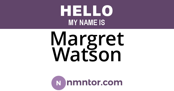 Margret Watson