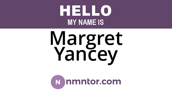 Margret Yancey