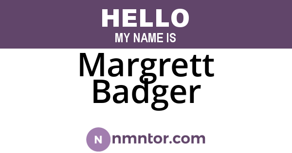 Margrett Badger