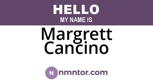 Margrett Cancino