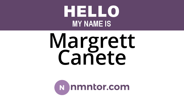 Margrett Canete