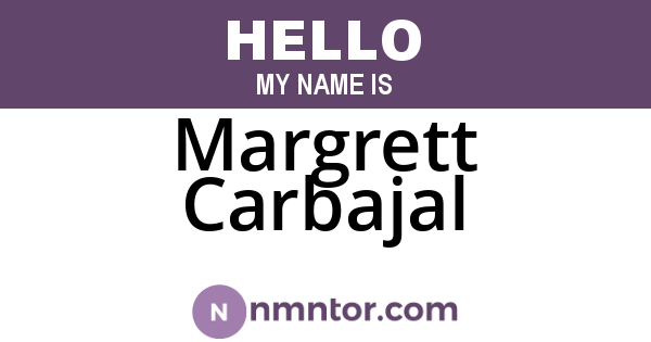 Margrett Carbajal