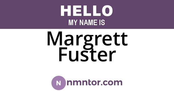 Margrett Fuster