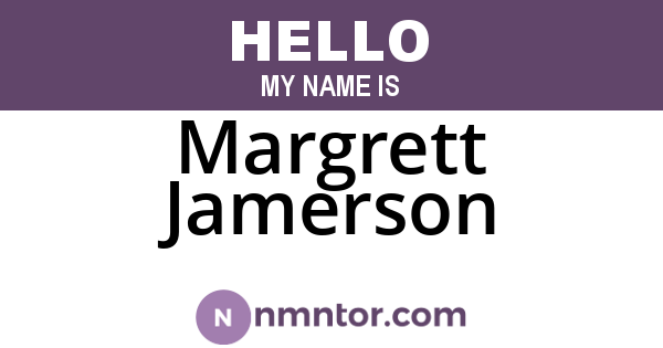 Margrett Jamerson