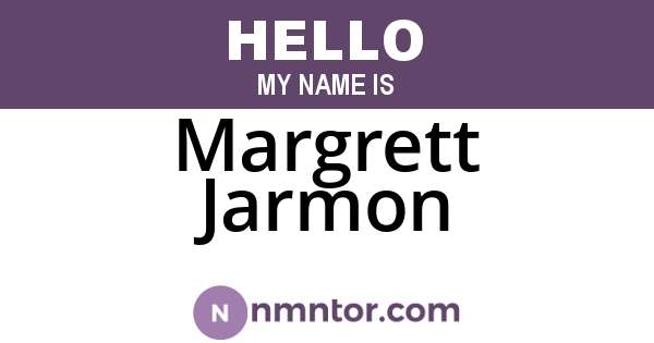 Margrett Jarmon