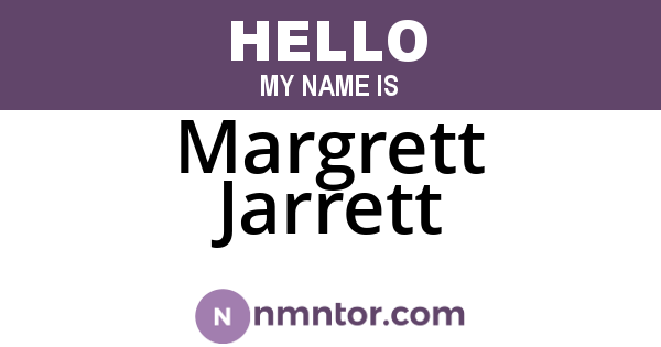 Margrett Jarrett