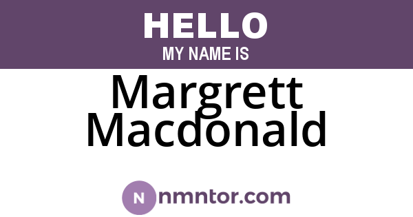 Margrett Macdonald