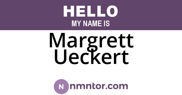 Margrett Ueckert
