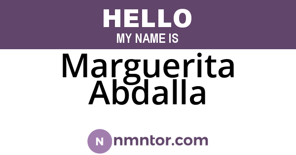 Marguerita Abdalla