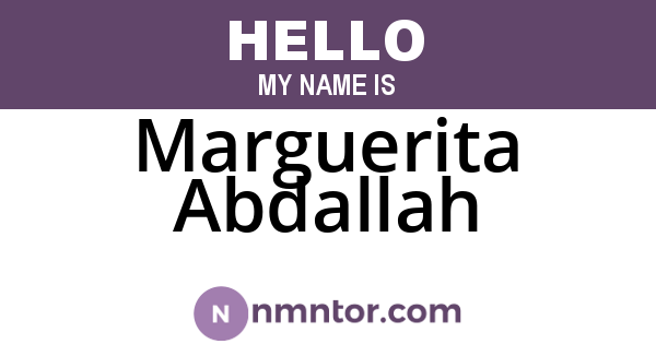 Marguerita Abdallah