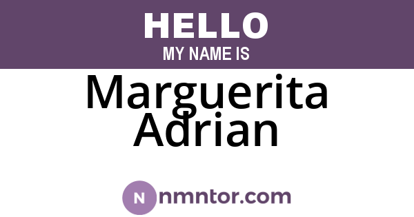 Marguerita Adrian