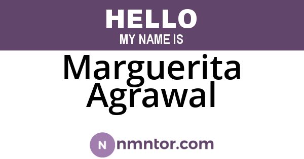 Marguerita Agrawal