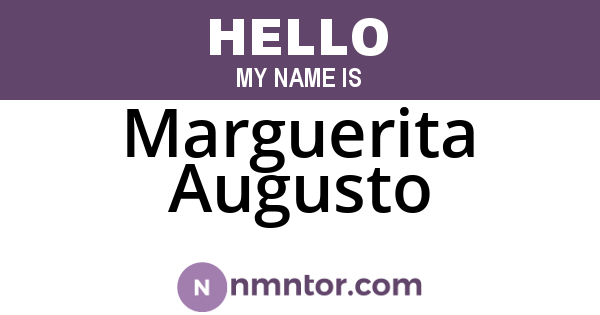 Marguerita Augusto