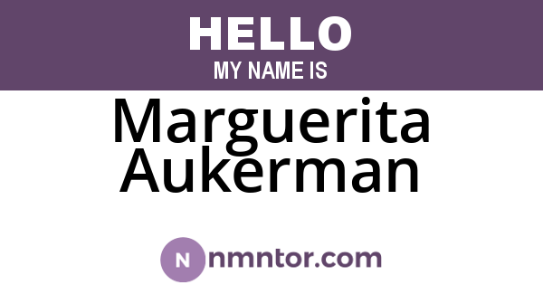 Marguerita Aukerman