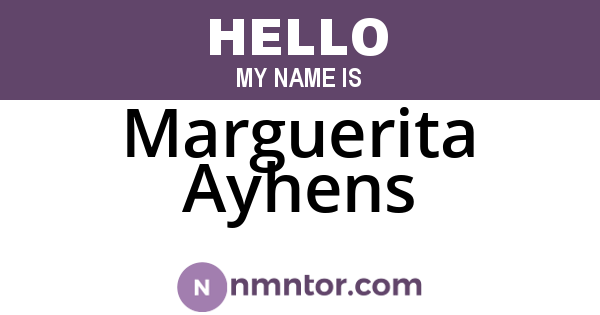 Marguerita Ayhens