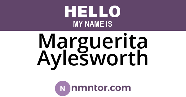 Marguerita Aylesworth