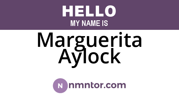 Marguerita Aylock
