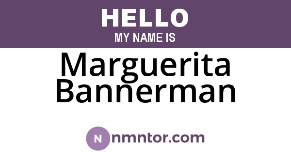 Marguerita Bannerman