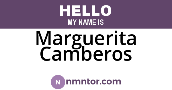 Marguerita Camberos