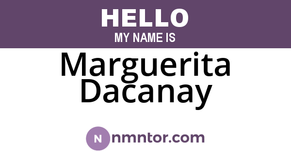Marguerita Dacanay