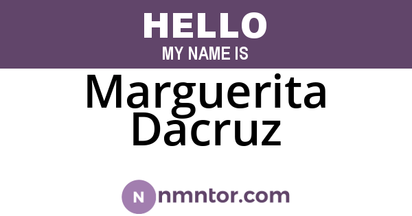 Marguerita Dacruz
