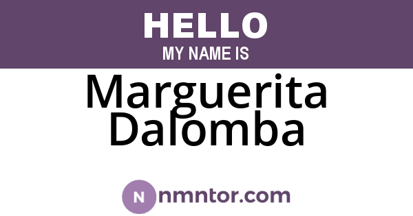 Marguerita Dalomba