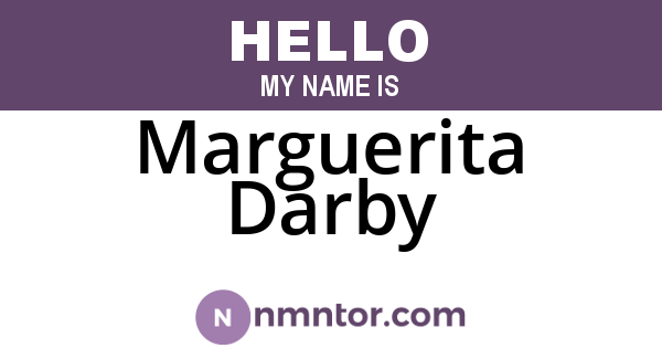 Marguerita Darby