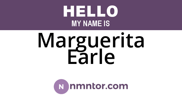 Marguerita Earle