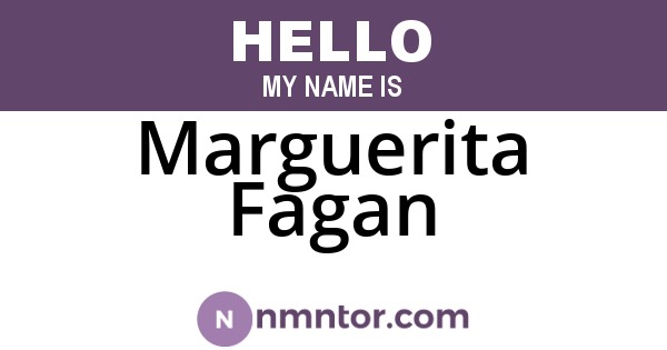 Marguerita Fagan