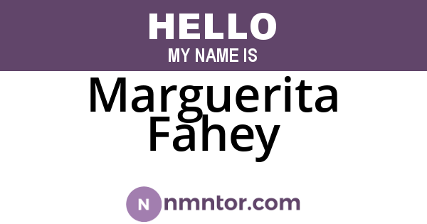 Marguerita Fahey